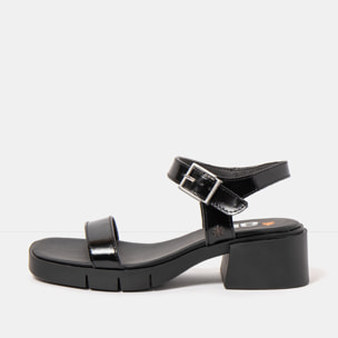 Sandalias con tacón 2060 NAPPA SHINNY BLACK / VARSOVIA color Black