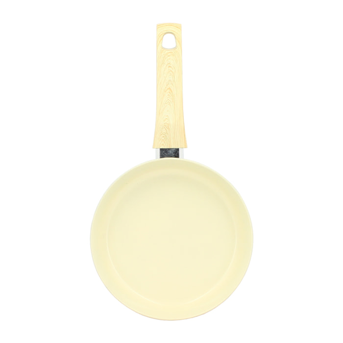 Poêle en revêtement céramique 20cm crème - tous feux COLORAMA