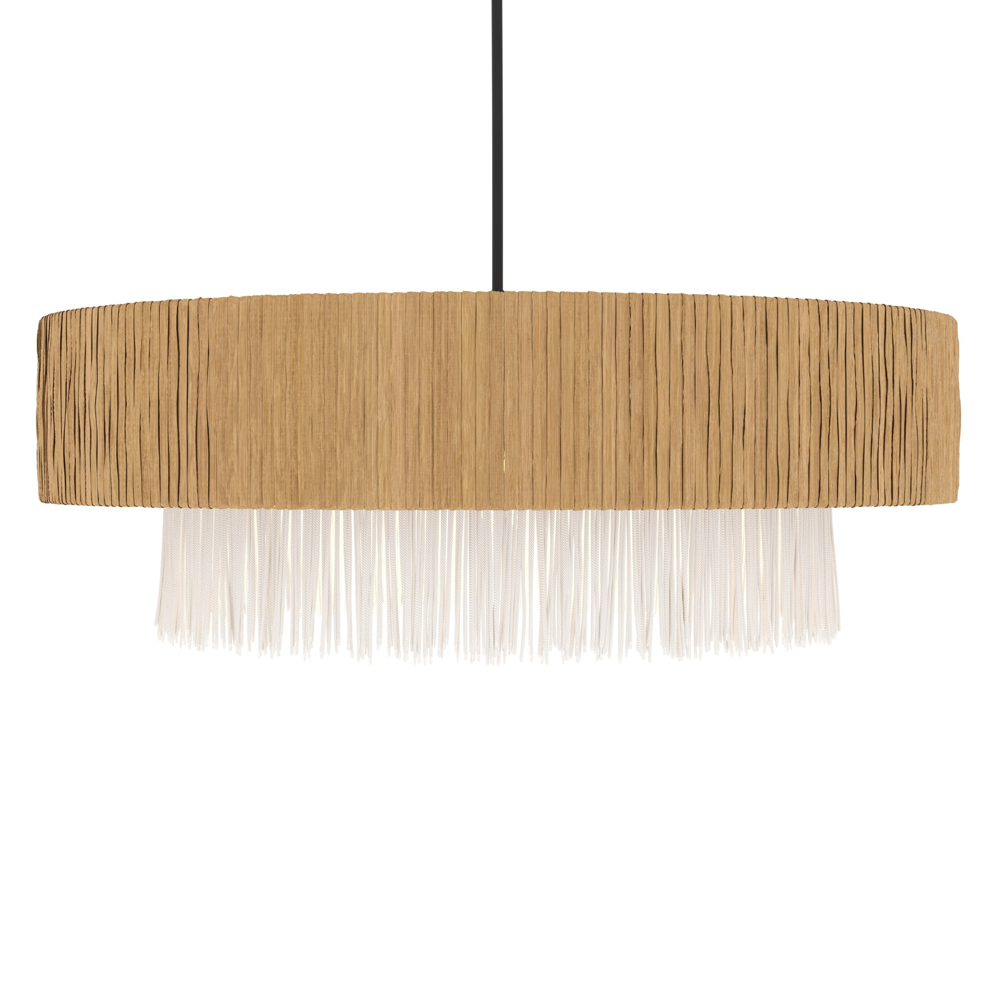 Suspension ronde en raphia 75 cm - Solara