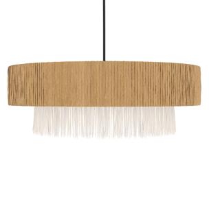 Suspension ronde en raphia 75 cm - Solara
