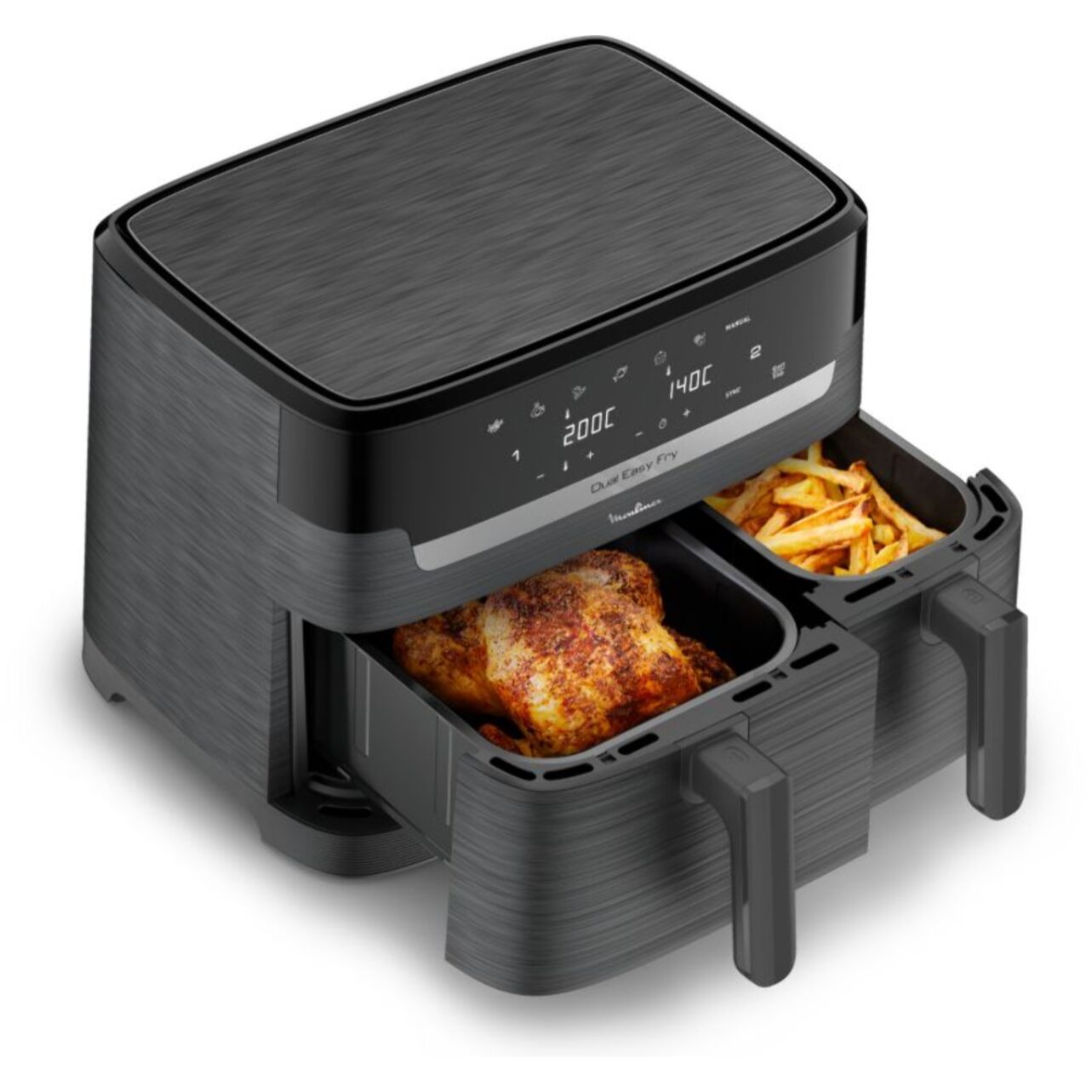Friteuse sans huile MOULINEX Dual Easy Fry 8.3 L EZ901H20