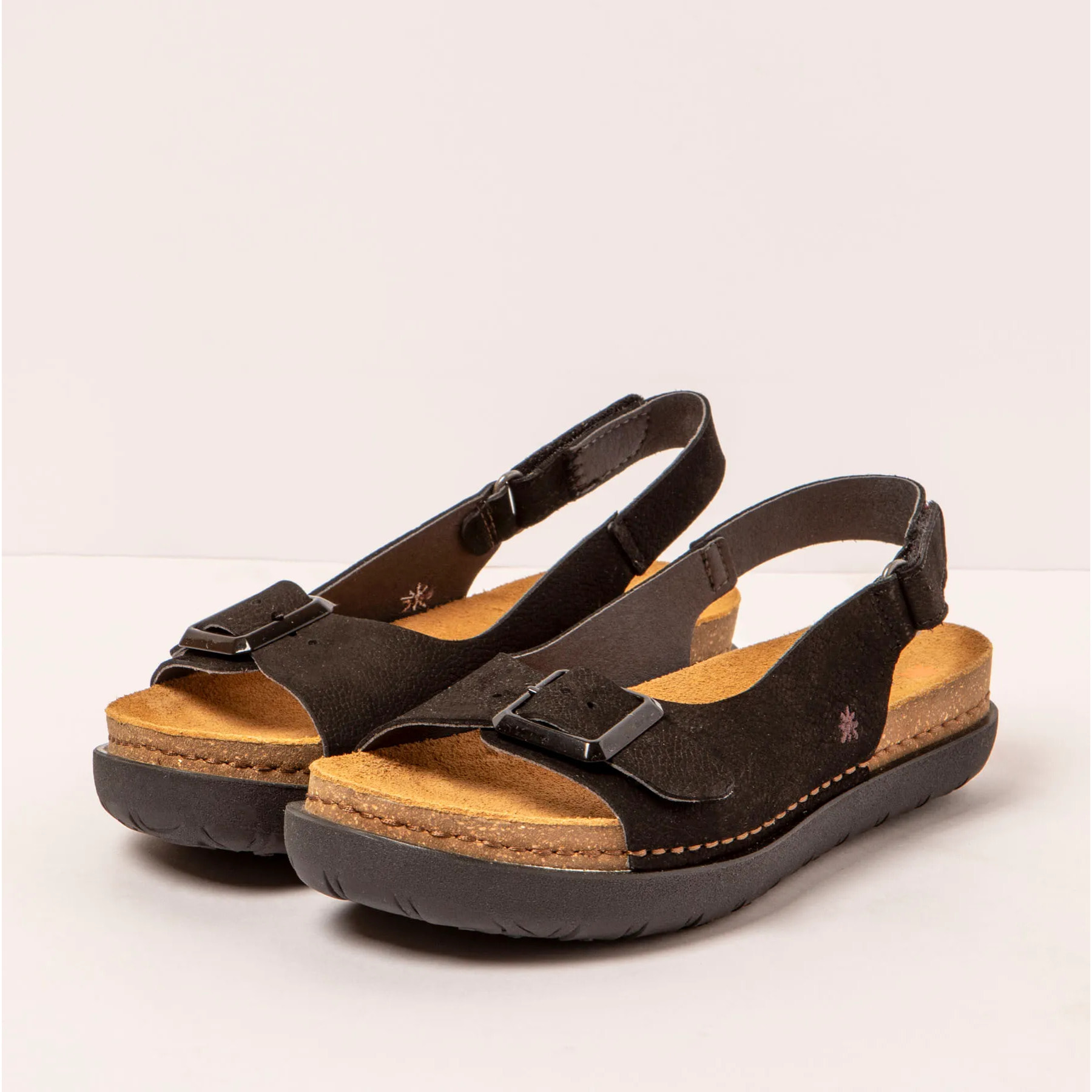 Sandalias 1719 NOBUCK BLACK /RHODES color Black