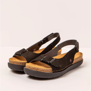 Sandalias 1719 NOBUCK BLACK /RHODES color Black