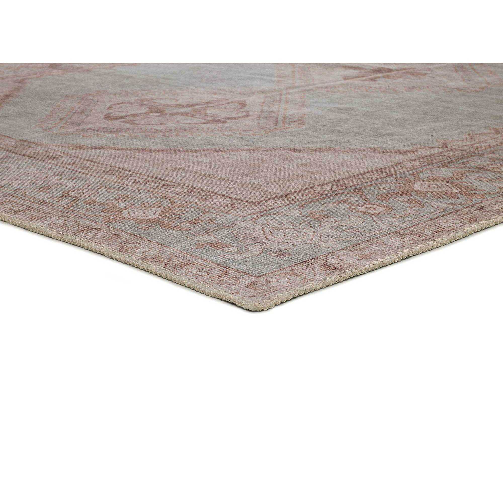 MANDALA Alfombra Ã©tnica en estilo vintage beige, varias medidas disponibles.