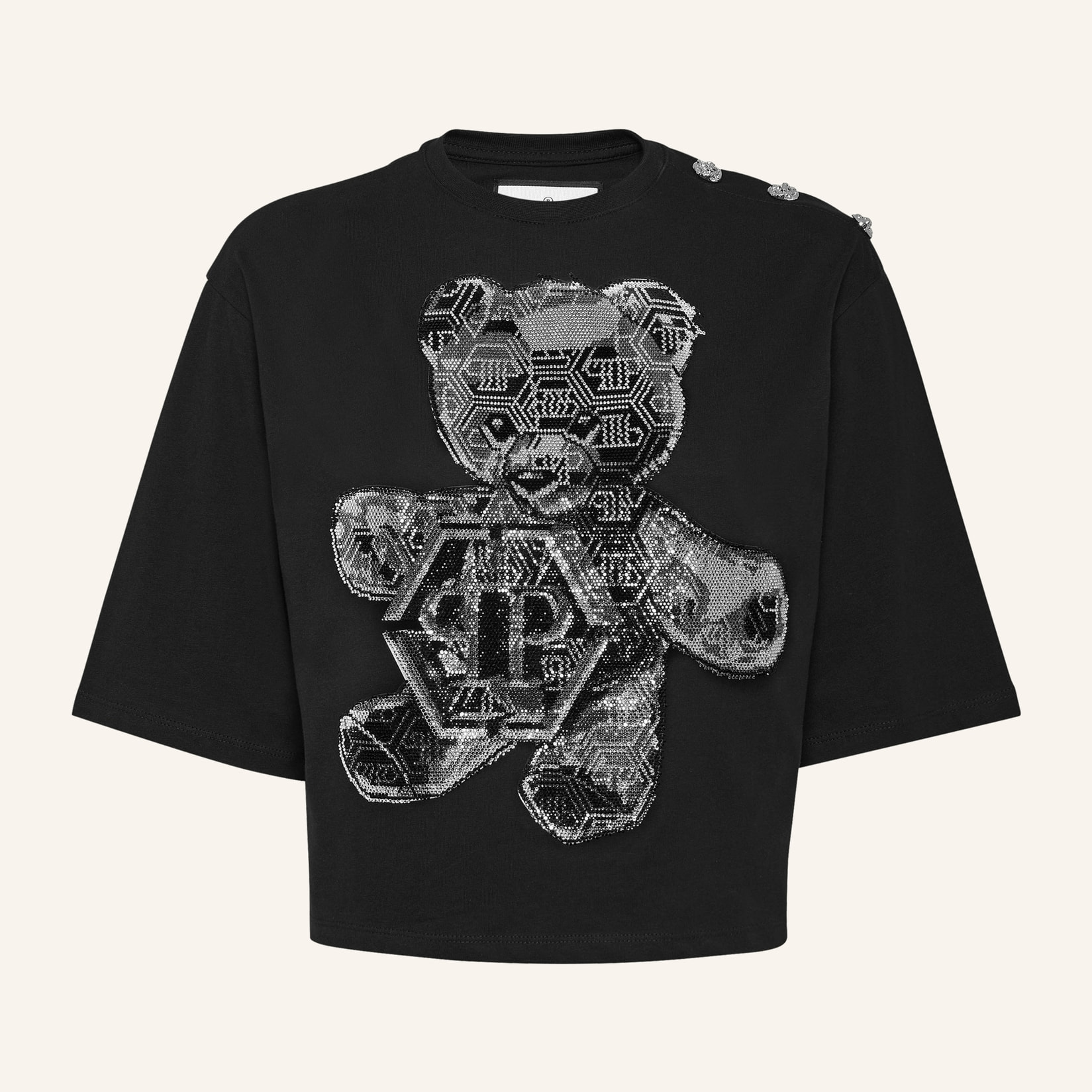 PHILIPP PLEIN T-Shirt Round Neck TEDDY BEAR