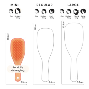 TANGLE TEEZER THE ULTIMATE DETANGLER MINI Pink/Orange
