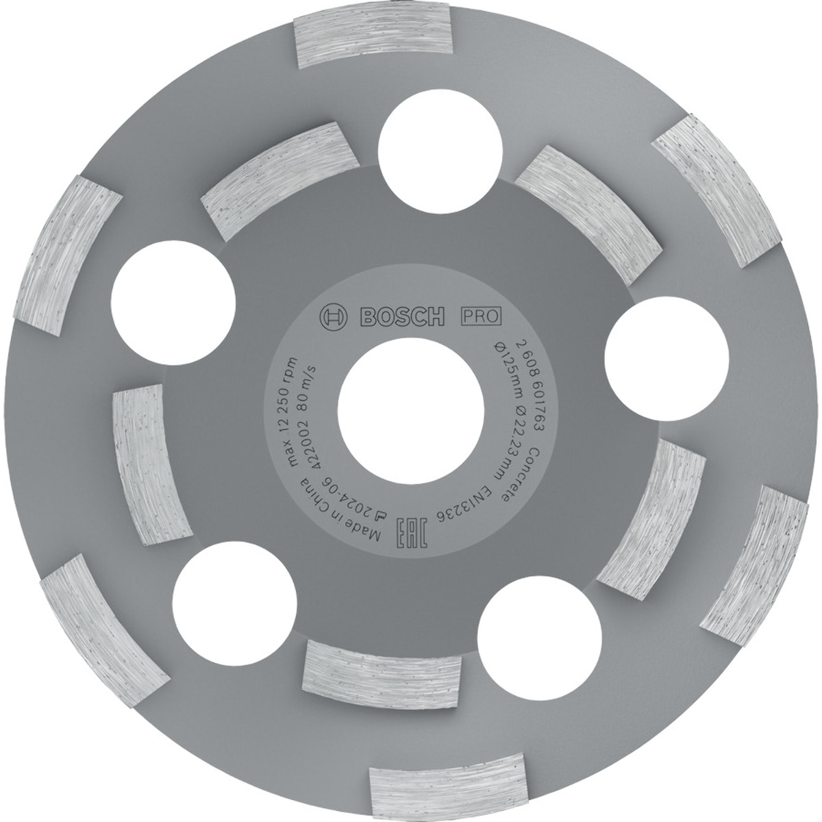 Meule diamantée BOSCH EXPERT Pour Abrasive, résine, peinture, colle, amiante Ø125 MM - 2608602553