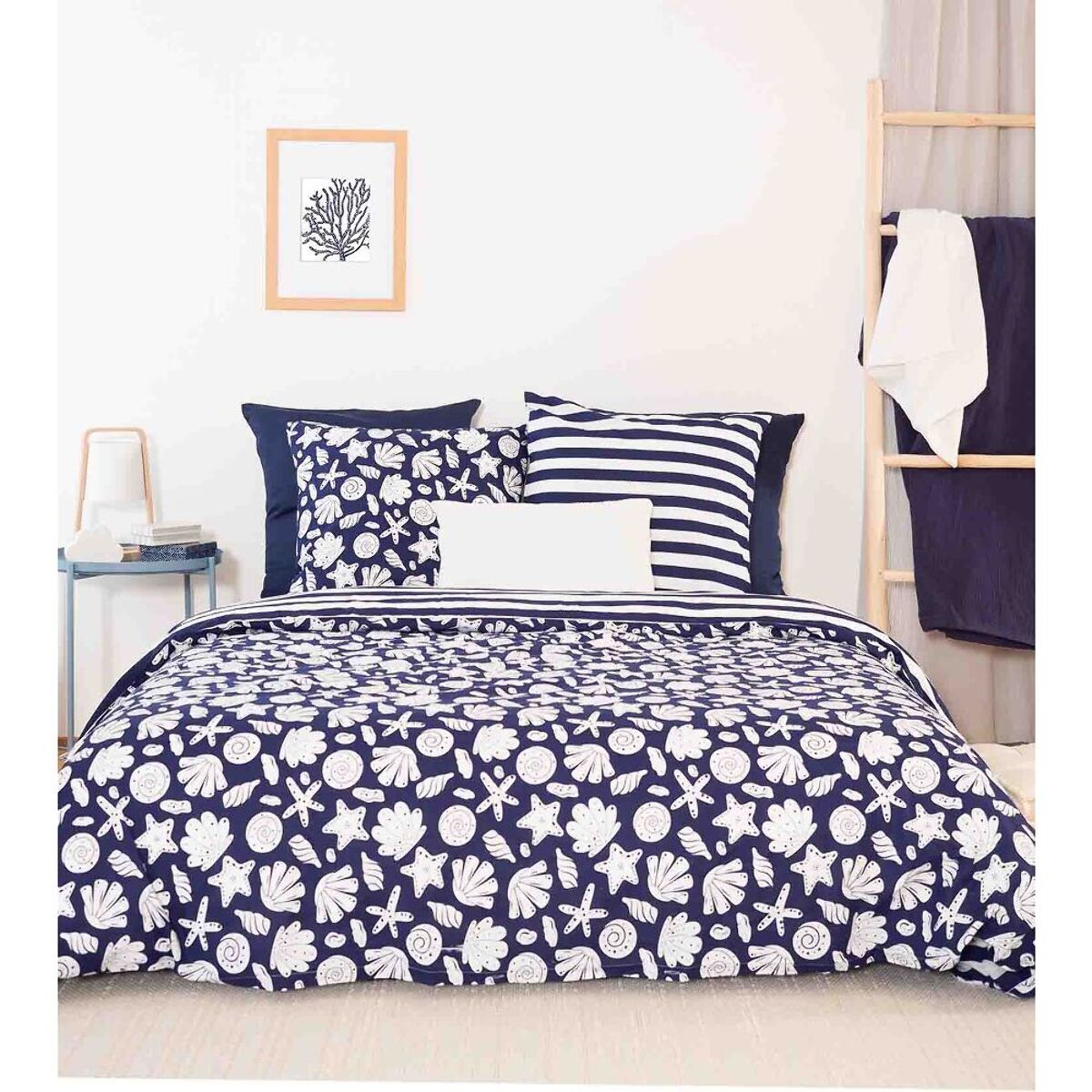 Parure Housse De Couette 3pcs 100% Coton 57 Fils Capri