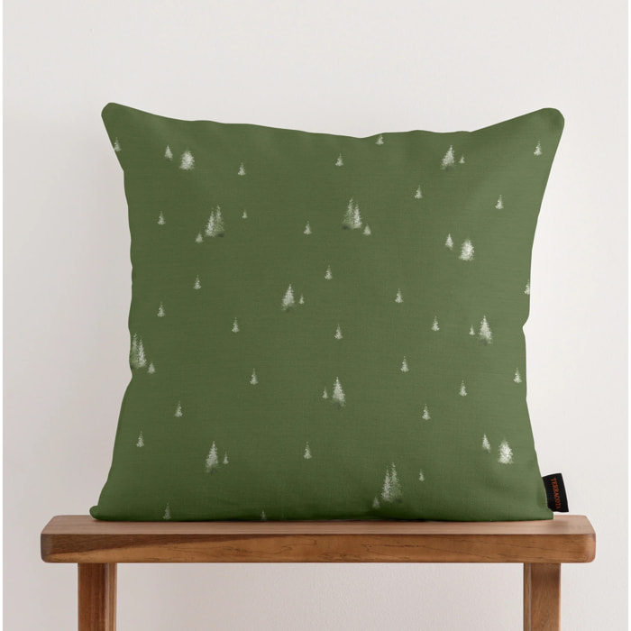Housse de coussin 100 % coton Christmas Grove A 50x50 cm