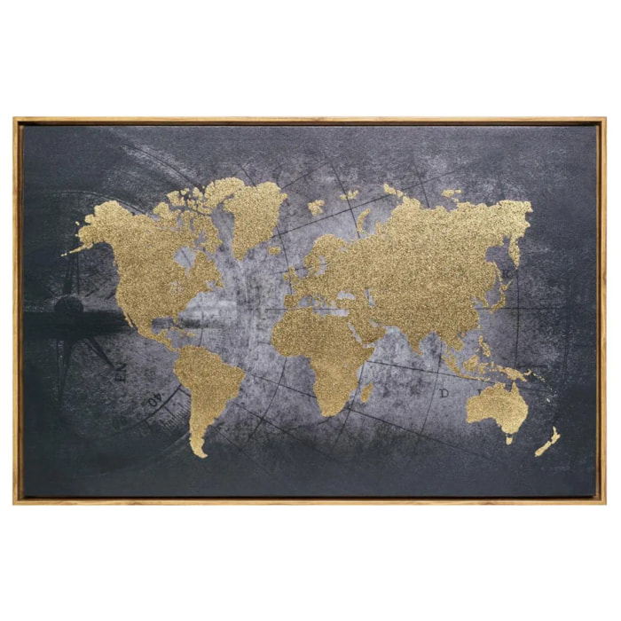 Toile encadrée "Monde" 58x88cm