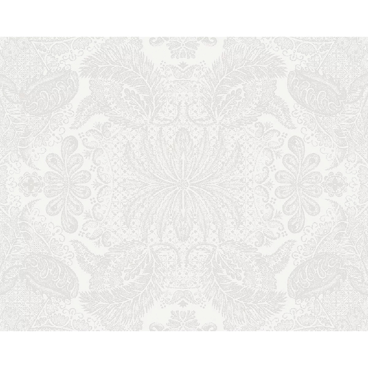 Set pur coton enduit motif jacquard Mille isaphire blanc