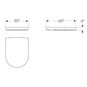 iCon Abattant softclose pour cuvette suspendue en duroplast, Blanc (500.670.01.1)