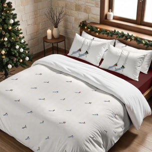 Housse de couette avec boutons-pression Skier