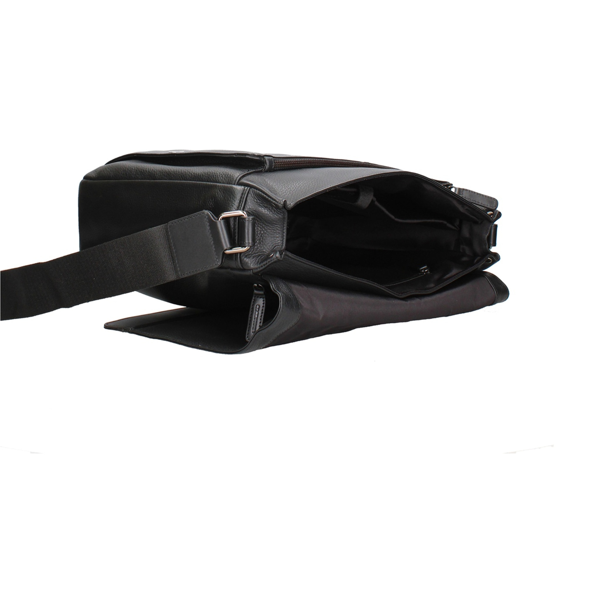 Borsa a tracolla uomo in vera pelle - Modello Erebo Lux - Casual - 29.0 x 37.0 x 10.0 cm