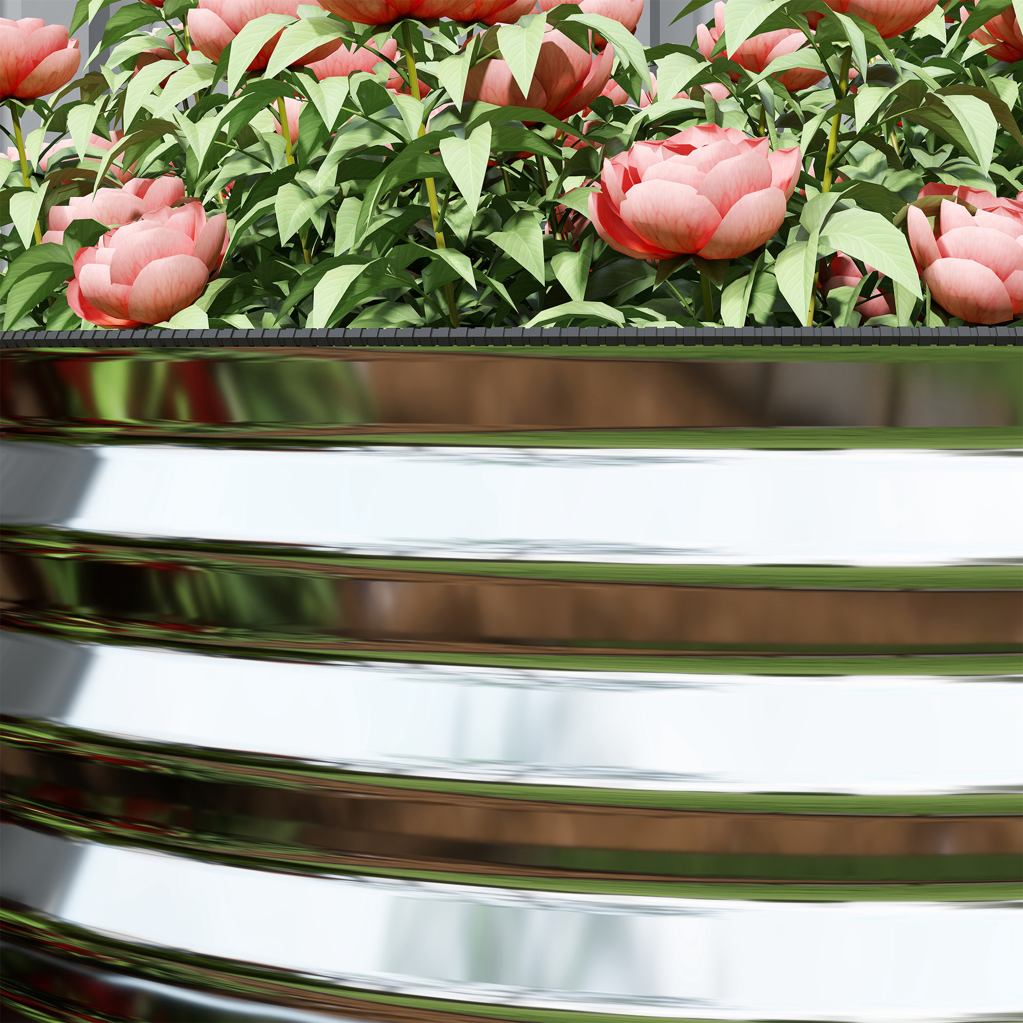 Carré potager de jardin L.160 x P.80 x H.56 cm modulable tôle d'acier galvanisée ondulée