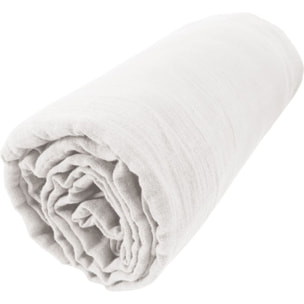 Drap housse - bonnet:30cm - 100% gaze de coton chantilly