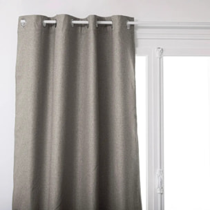 Rideau isolant occultant gris 140x260cm