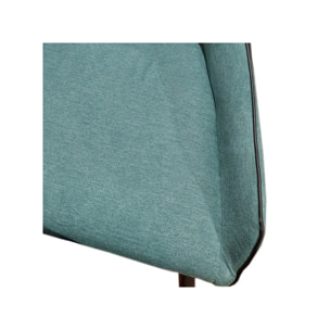 Chaise en lin avec pieds fins en métal noir - CHICAGO