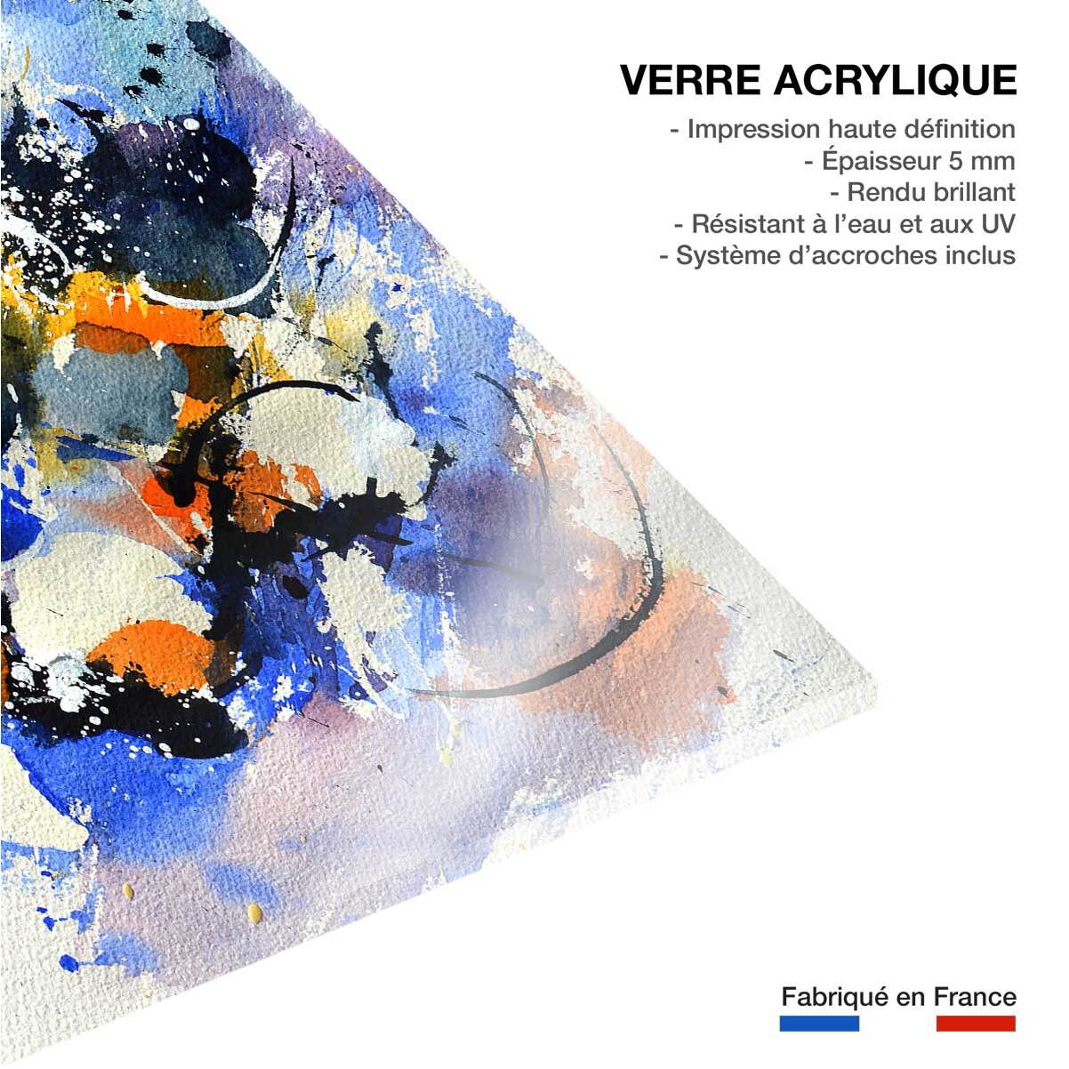 Tableau abstrait aquarelle Tableau plexiglas