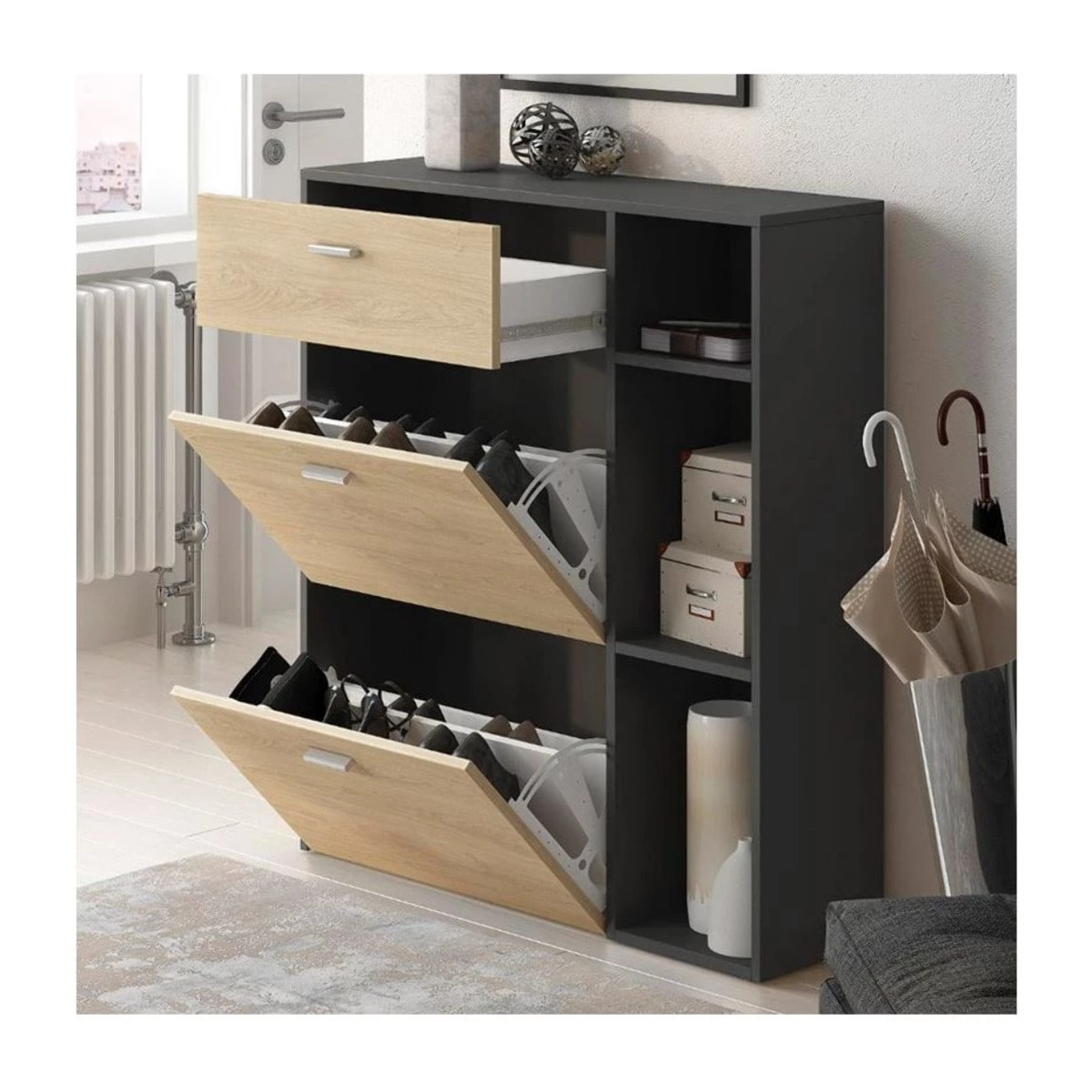 Zapatero Wind Gris Antracita - Puccini