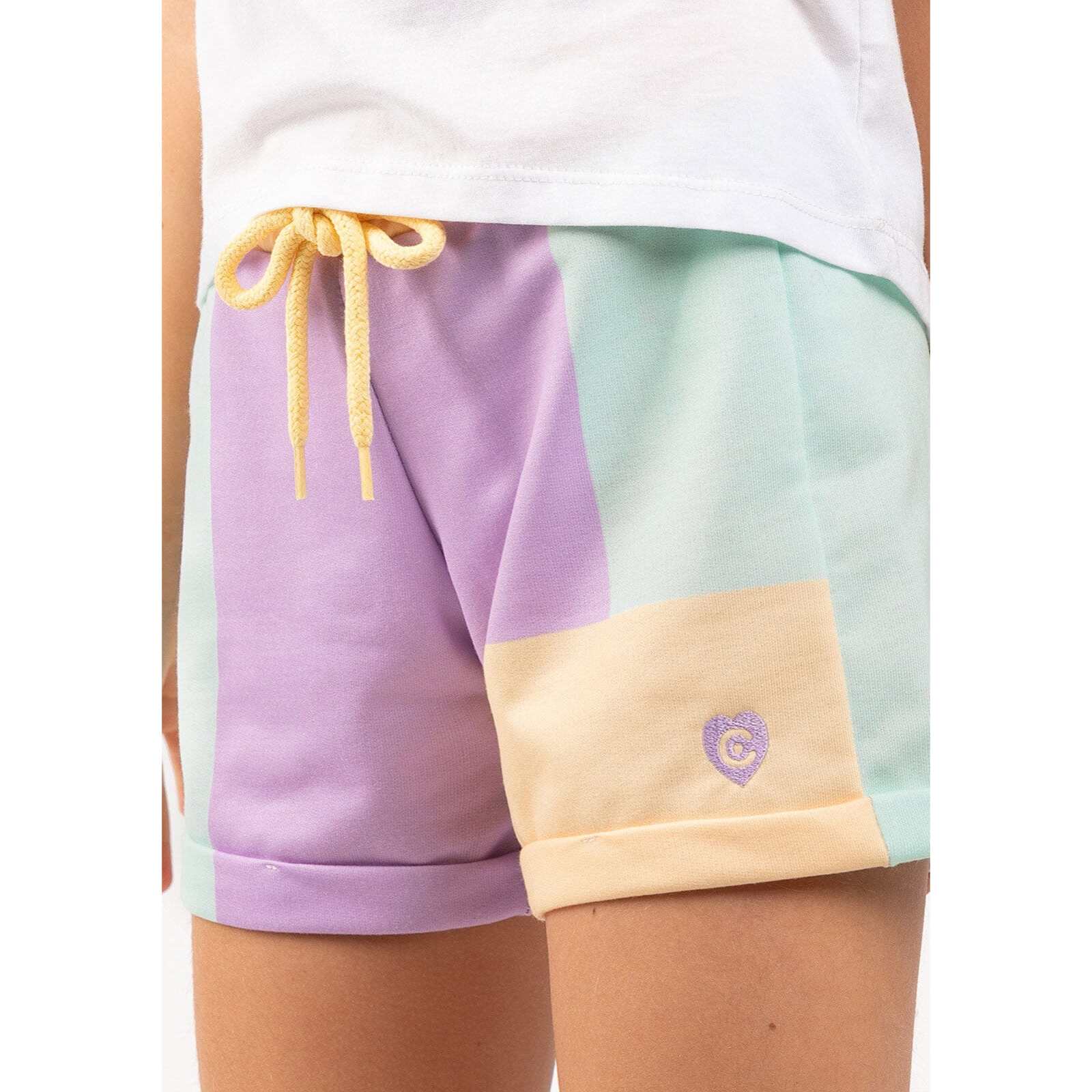 Short Deportivo De Niña En Multicolor