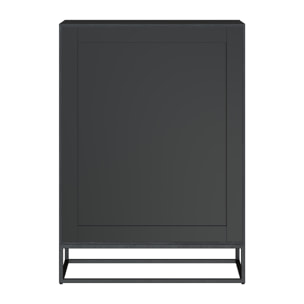 Commode 4 tiroirs en bois d'acacia et pieds en métal - Jakson