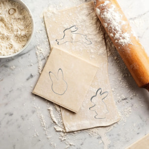 Set de 5 emporte-pièces  en forme de lapin de pâques Zenker Pâques