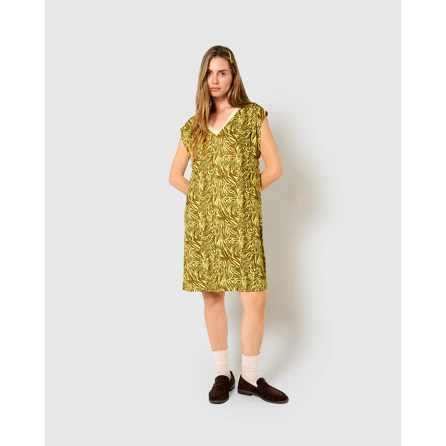 Vestido corto soft chandra verde