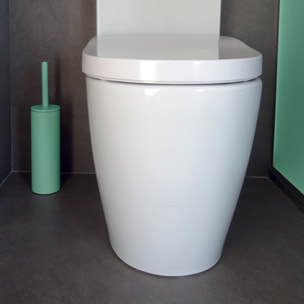 Brosse wc avec support Acier AKIRA Vert mat Spirella