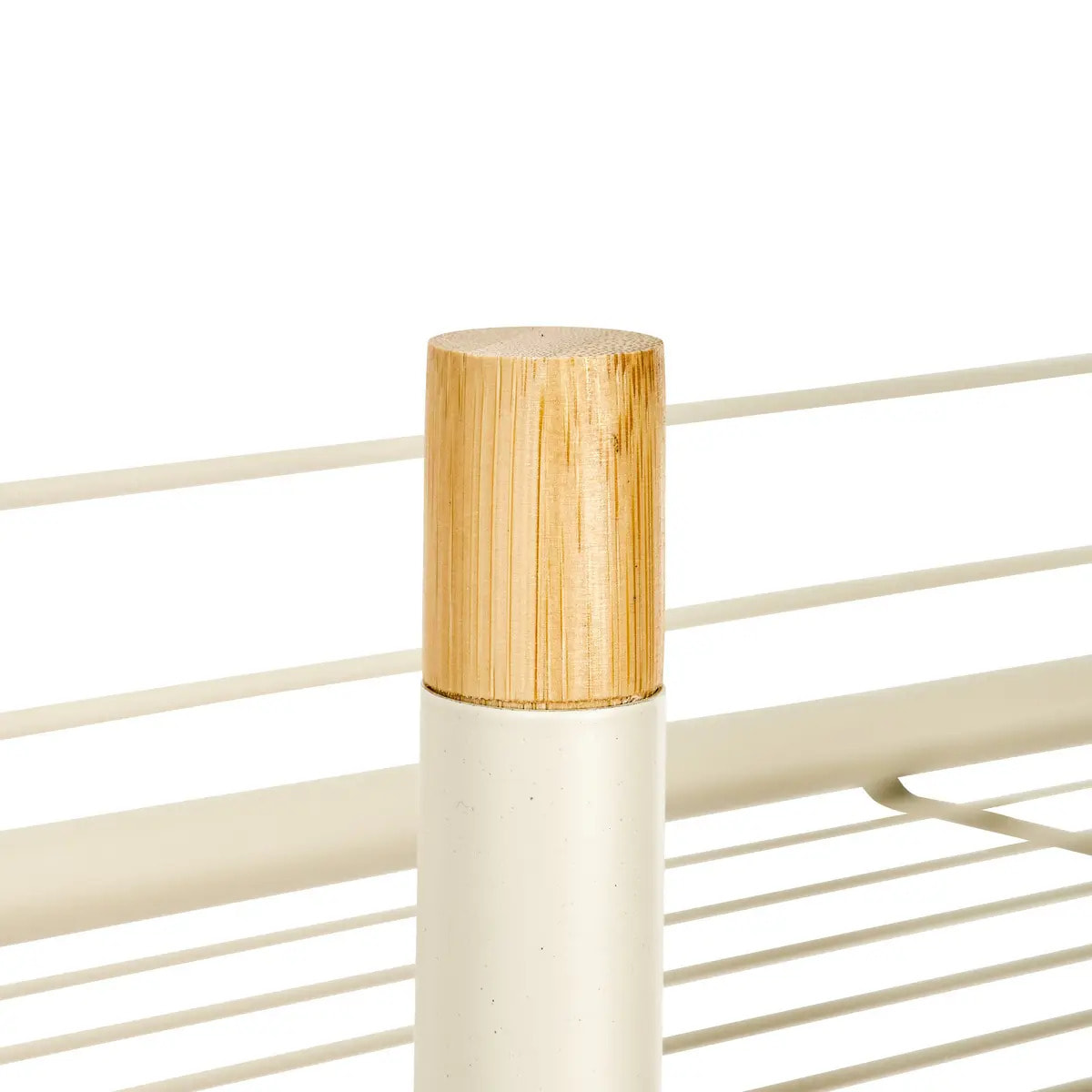 Meuble de Buanderie Linea en Acier Beige 68x36x163 cm