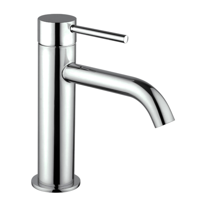 Mitigeur lavabo bec bas PAINI Cox Slim chromé avec vidage clic clac