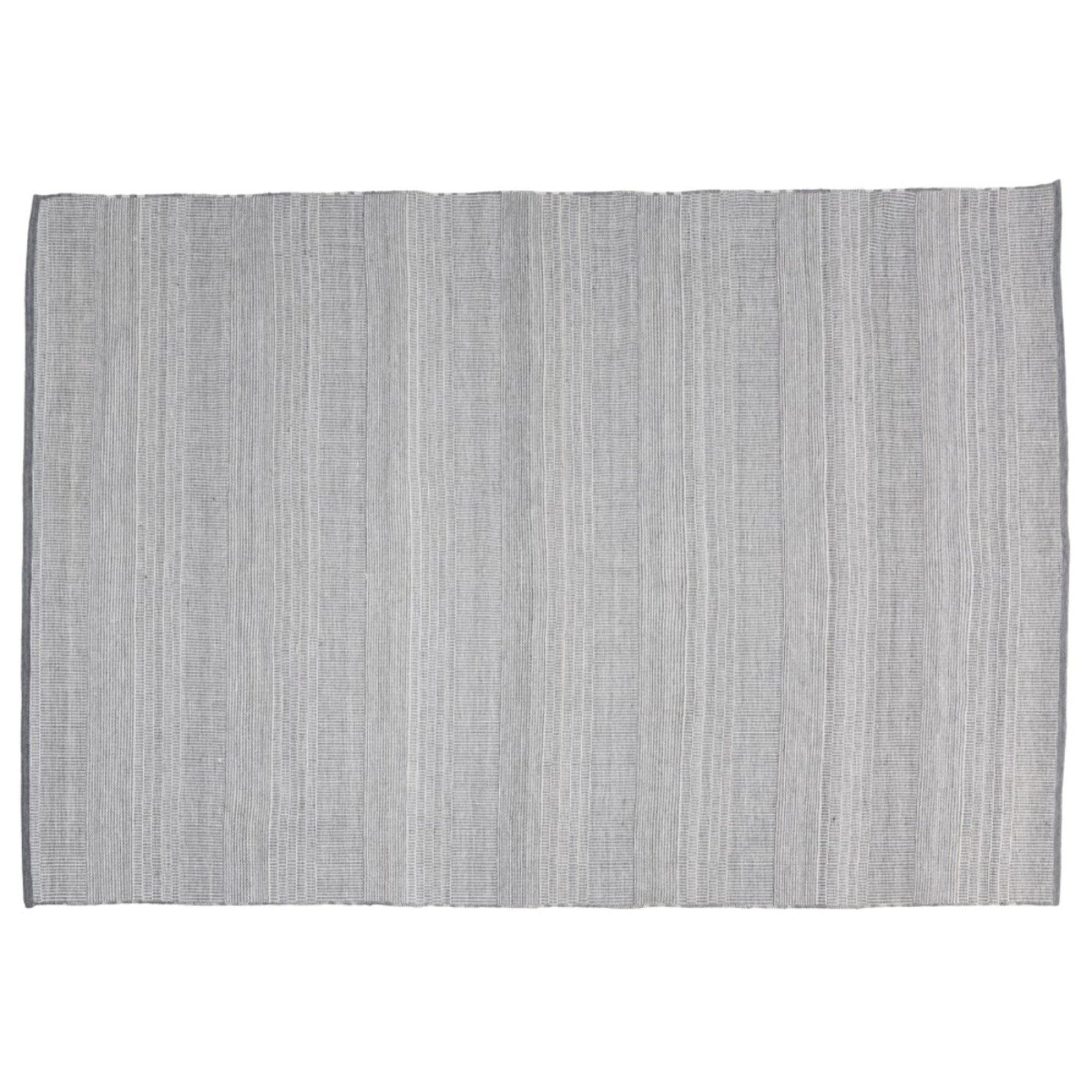 QUENTIN - Tapis d'extérieur rectangulaire 160x230cm gris/blanc