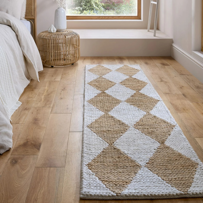 Tapis en jute de couloir  EFFIE