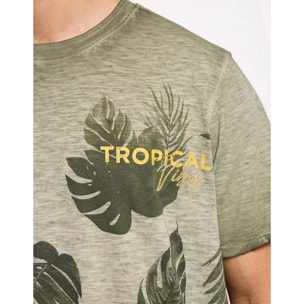 Camiseta Manga Corta Caqui - Nael
