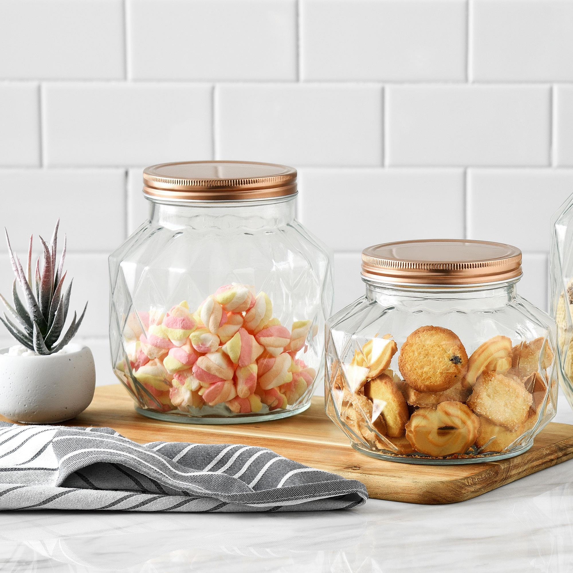 Bote de Vidrio – Recipiente de Almacenaje para Cocina con Tapa, Ideal para Pasta, Cereales y Alimentos Secos Renberg Signature