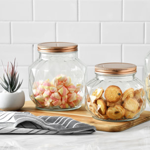 Bote de Vidrio – Recipiente de Almacenaje para Cocina con Tapa, Ideal para Pasta, Cereales y Alimentos Secos Renberg Signature