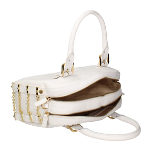 Borsa a mano da donna In Vera pelle Made in Italy 34,5x22x12 cm