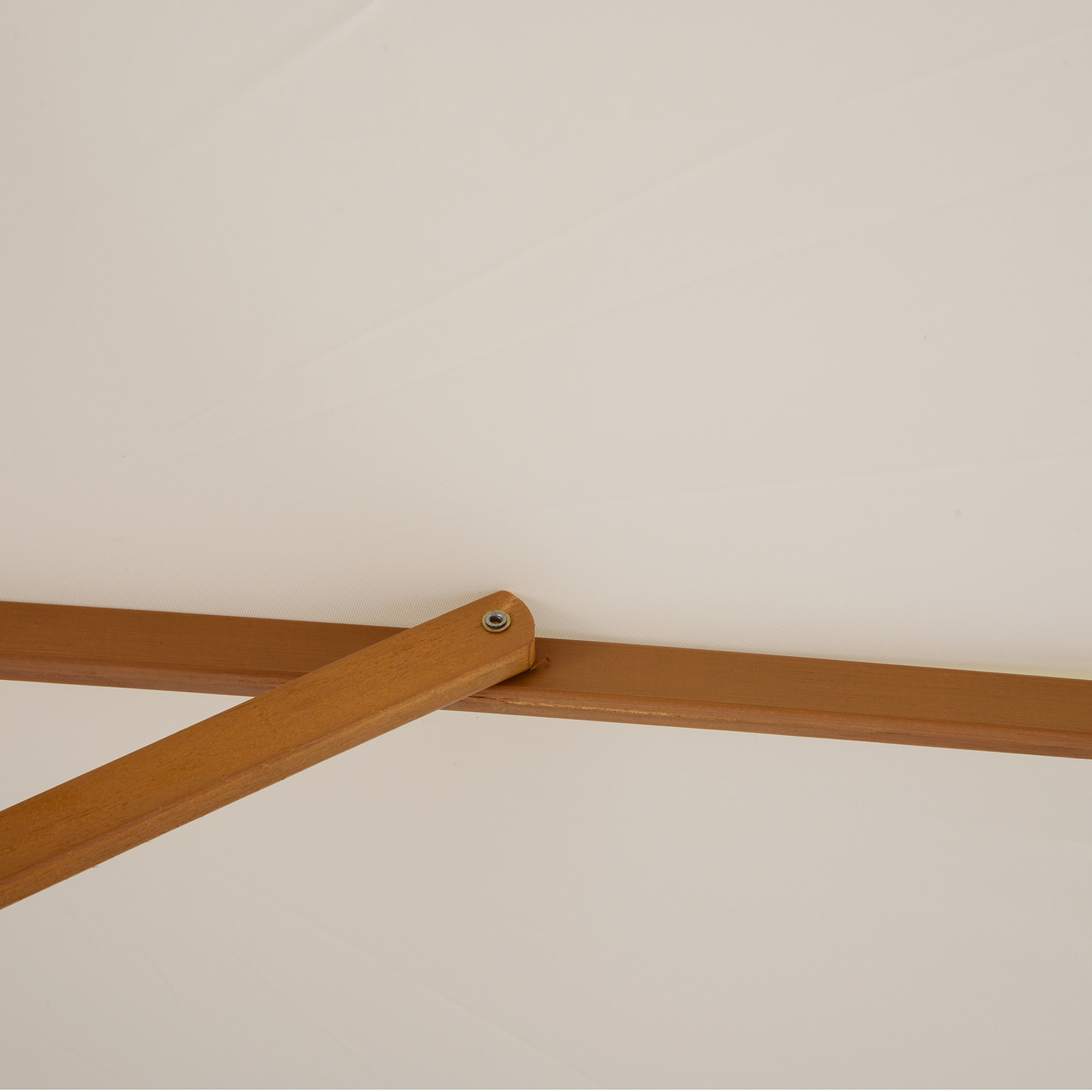 Sombrilla para Terraza de Poliéster Madera 2,5x2,25m Crema