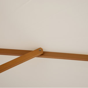 Sombrilla para Terraza de Poliéster Madera 2,5x2,25m Crema