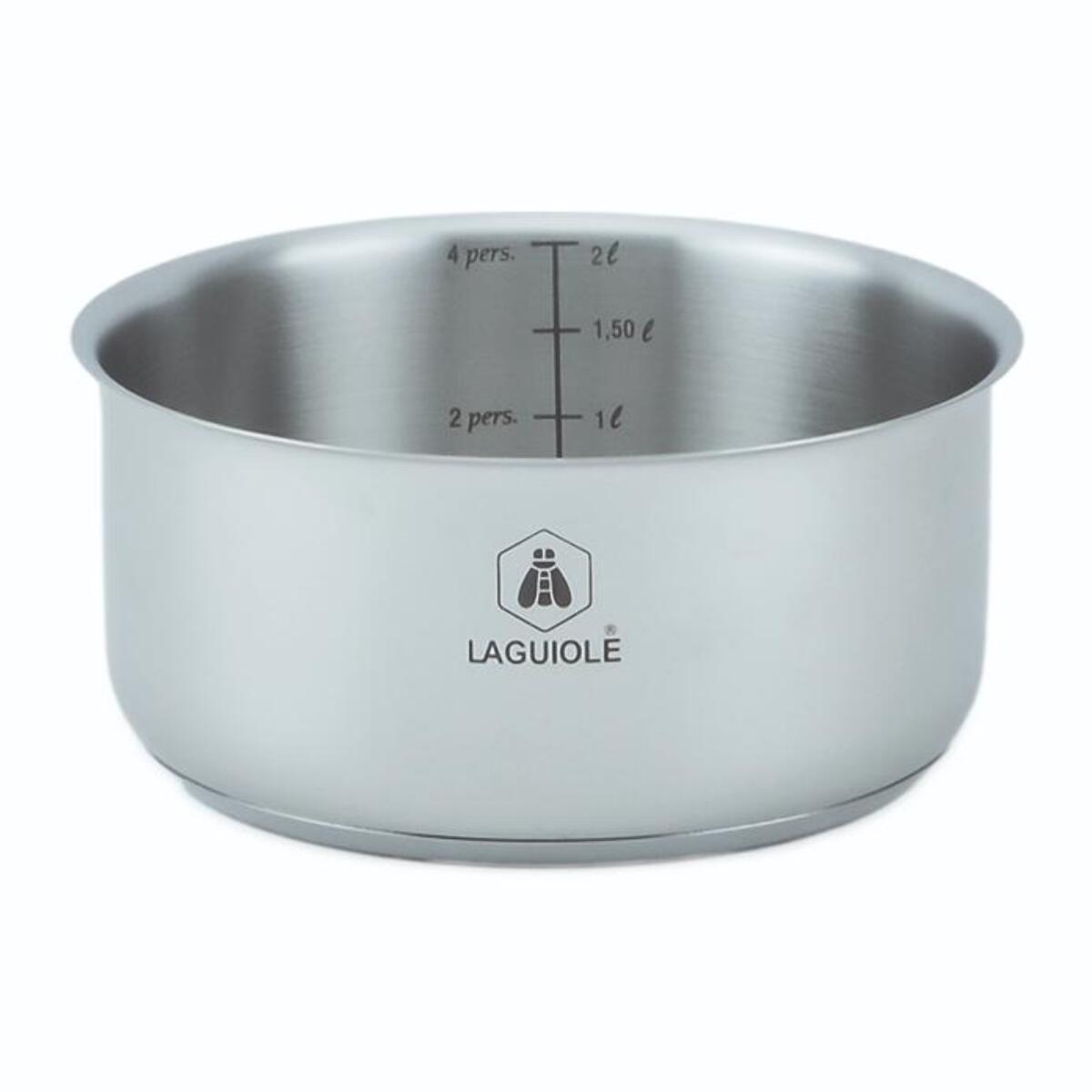 Set de 3 casseroles inox amovible     - "Réactif"