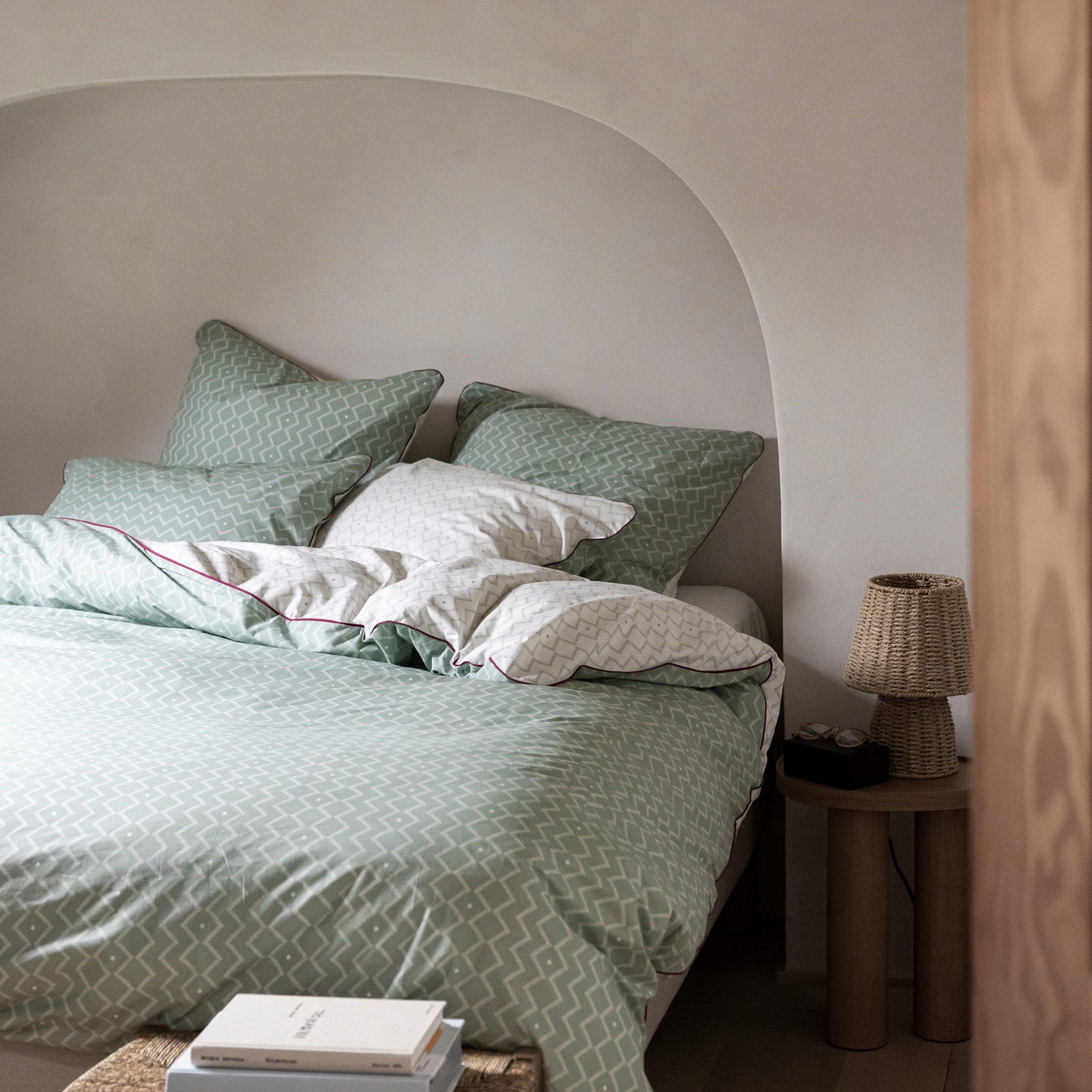 Housse de couette en percale de coton, ETHNIQUE GRAPHIQUE