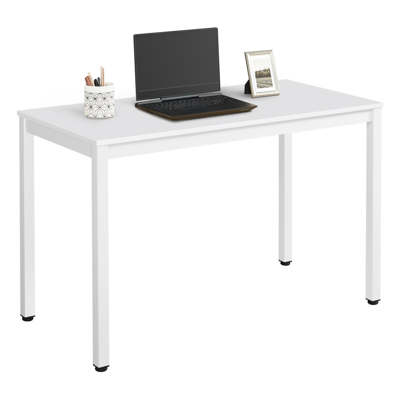 Tavolo rettangolare Tessa 120x60 cm in bianco minimal