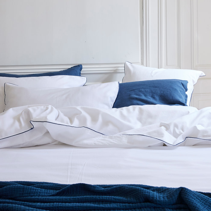 Taie d'oreiller en satin de coton lavé, RÊVE SATINÉ