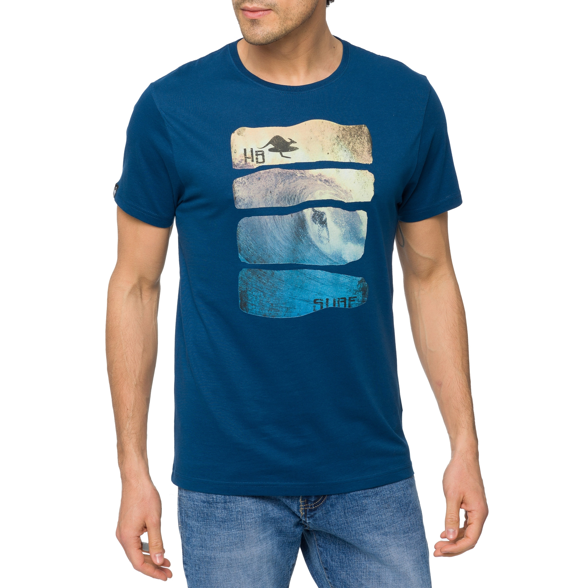 Camiseta Hot Buttered WAVES Azul Claro