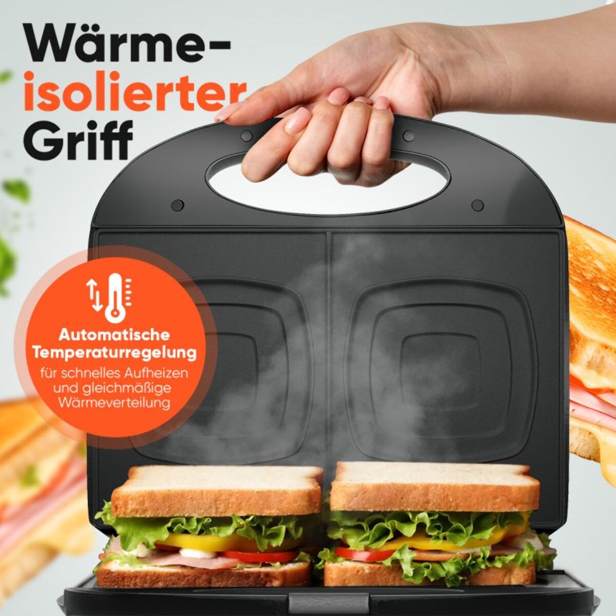 Appareil à Sandwich / Croque-monsieur Noir Bomann ST6074CB-Noir