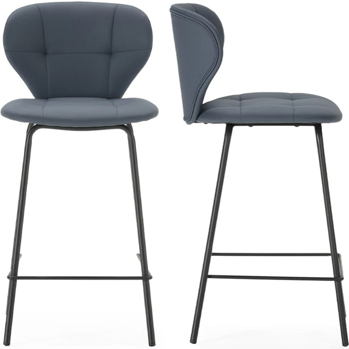 Lot de 2 tabourets en tissu - SVEA