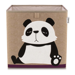 Boîte de rangement en tissu pour enfant "panda", compatible Ikea Kallax Lifeney