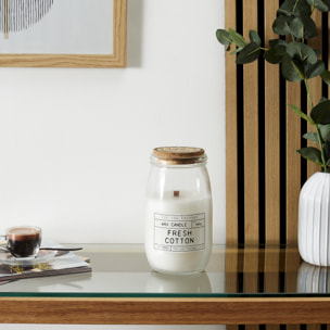 Bougie Parfumee Top Liege Meche Bois Lab H21cm