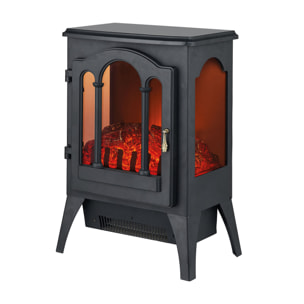 Chimenea eléctrica 2kW diseño clásico en negro CHE-220 PURLINE