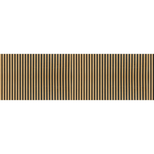 Sticker crédence adhésive - PANNEAU DE BOIS ET NOIR - 60x200cm